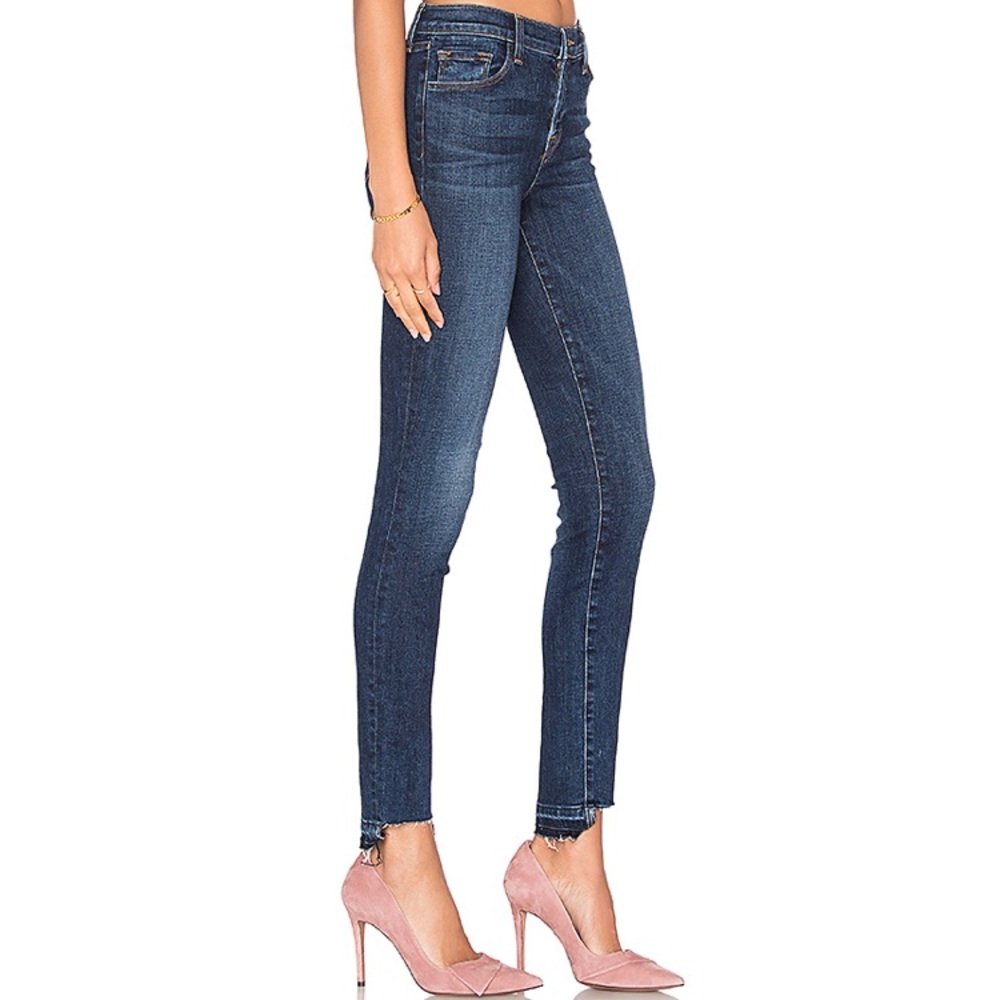 J Brand raw hem crop jeans